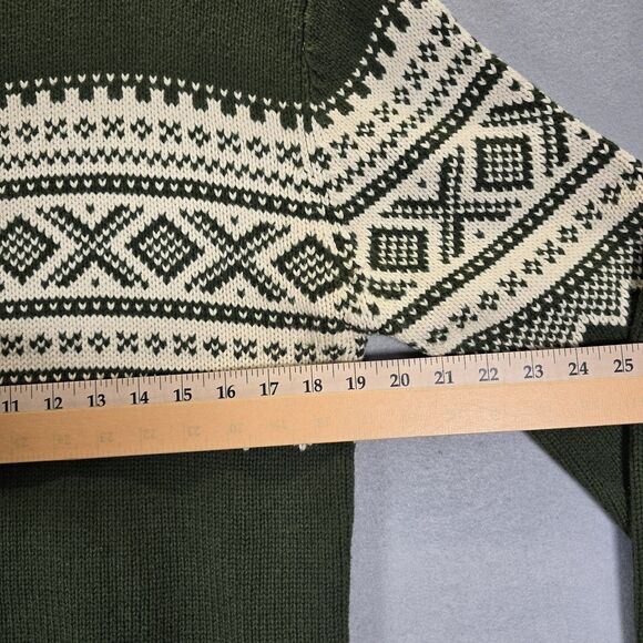 Gant Rugger The Jacquard Men Sweater Large Cream/Marine - Picture 8 of 11